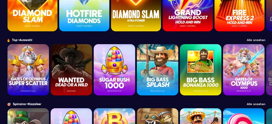 Jackpot-Slots bei Spinsino gewinnen